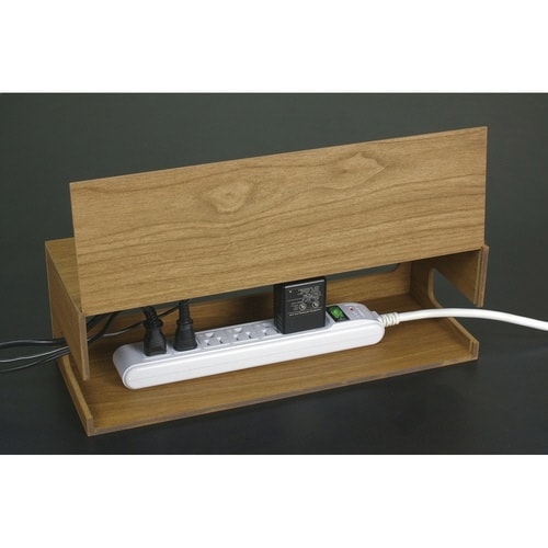 ケーブルボックス ケーブルホルダー ブラウン