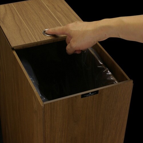 ゴミ箱 30L BOSK 木製 ブラウン