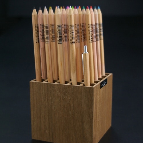 木製 ペンスタンド ペン立て バスク ブラウン