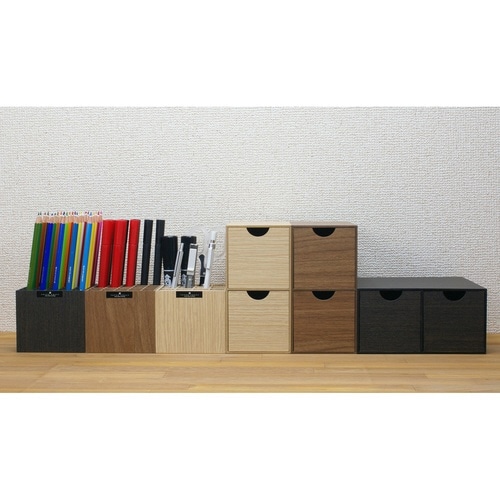 収納ボックス ミニ収納BOX バスク ブラウン