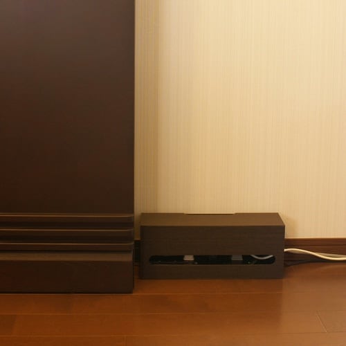 ケーブルボックス ケーブルホルダー ブラック