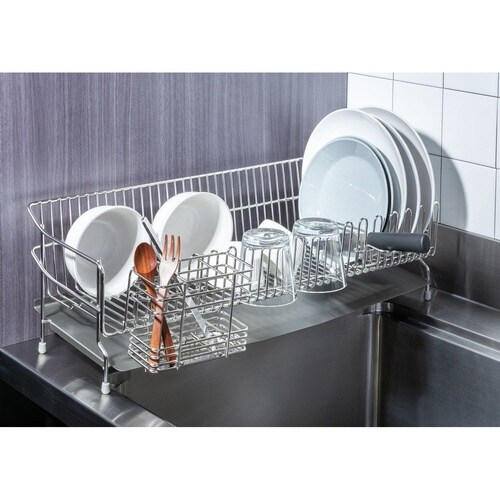 水切りラック ステンレス水切りカゴ 幅21.5cm