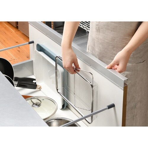 水切りかご シンクの中でも外でも水切りメッシュかご