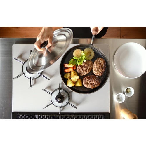 鉄フライパン 26cm IH対応 蓋付き