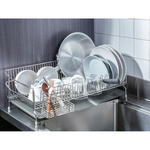 水切りラック ステンレス水切りカゴ 幅29.5cm