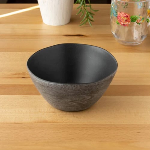 ボウル 15cm 木目調 ブラック ブラック