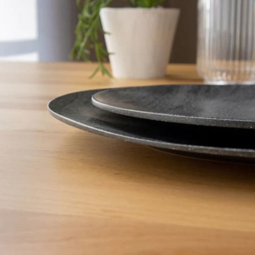 プレート 27cm 木目調 ブラック ブラック