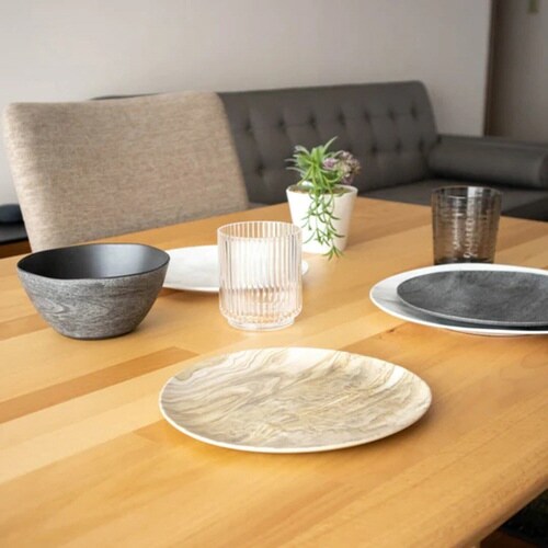 ボウル 19cm 木目調 デザートウッド