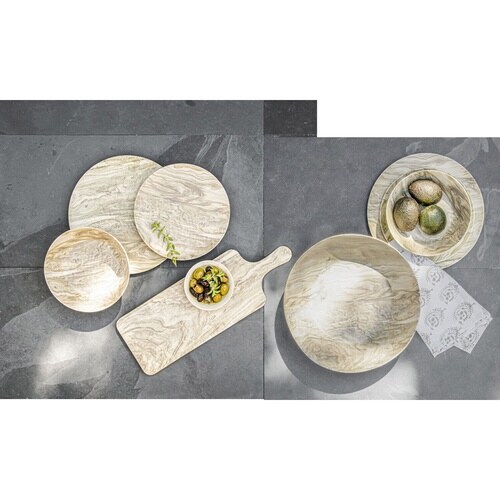 ボウル 19cm 木目調 デザートウッド