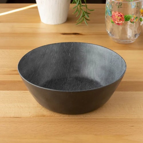ボウル 19cm 木目調 ブラック ブラック