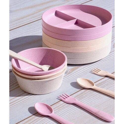 プレート 19cm キッズ ユニバーサル ピンク