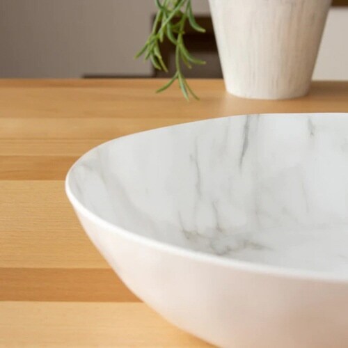 ボウル 23cm 大理石風 プラスチック メラミン
