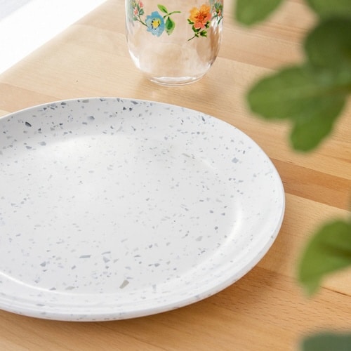 プレート 22cm オリオン テラゾ ホワイト