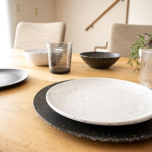 プレート 27cm オリオン テラゾ ブラック