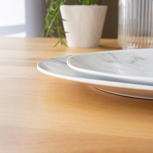 プレート 22cm 大理石風 プラスチック
