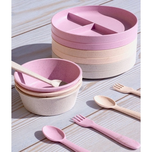 ランチプレート 18.5cm キッズ ピンク