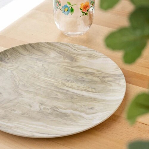 プレート 22cm 木目調 デザートウッド