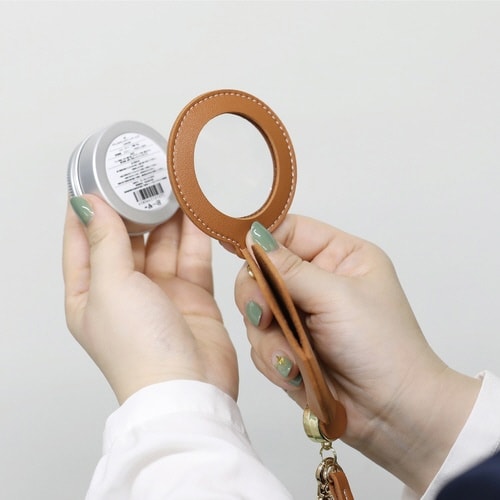 ルーペ チャームルーペ プレーン 携帯用 キャメル