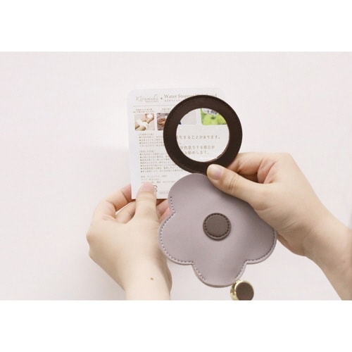 ルーペ チャームルーペ フラワー 携帯用 グレー