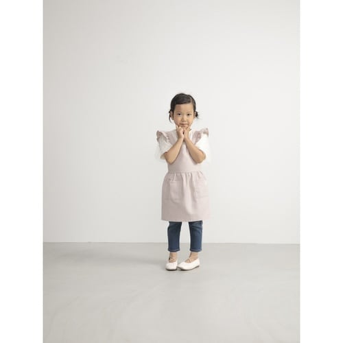 エプロン 無地 Lincラップエプロン ピンク