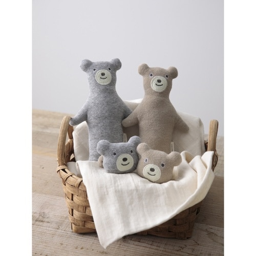 ガラガラ ベビーリスト スマイリーくまさん グレー