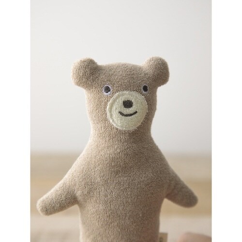 ガラガラ マスコット スマイリーくまさん ブラウン