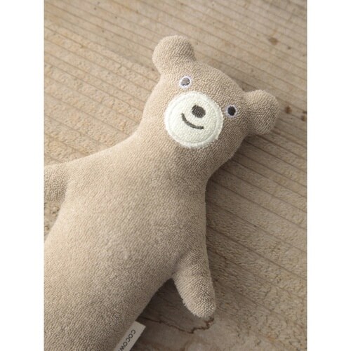 ガラガラ マスコット スマイリーくまさん ブラウン