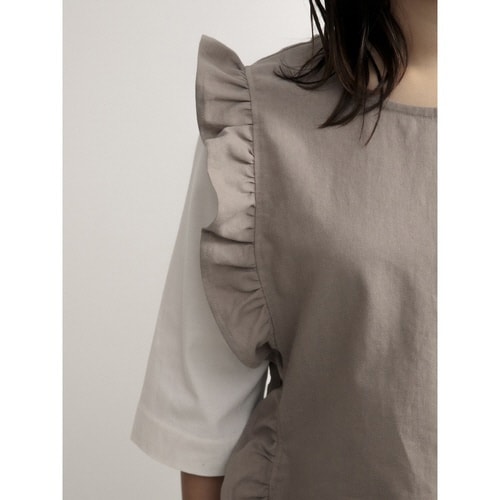 エプロン 無地 Linc グレージュ