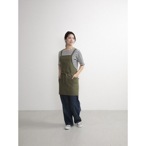 エプロン カーキ