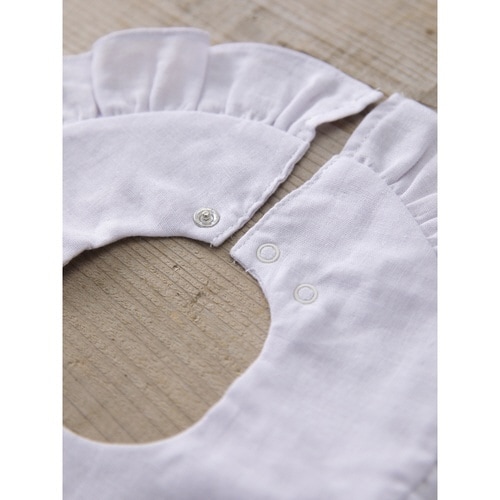 スタイ まあるいフリルスタイ 女の子 ラベンダー