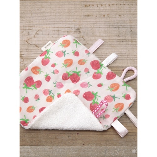 おもちゃ ベビー にぎにぎ ハンカチ イチゴ