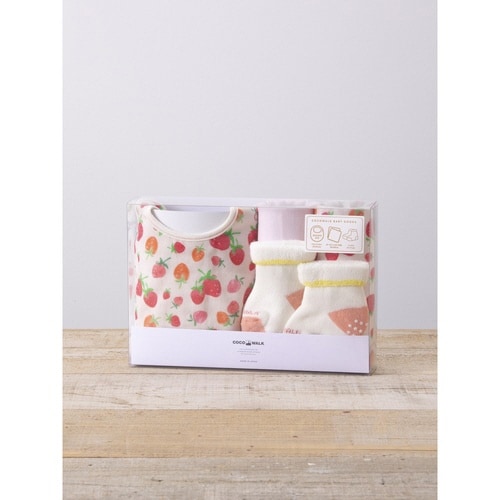 出産祝い ソックスギフトBOX くだもの イチゴ