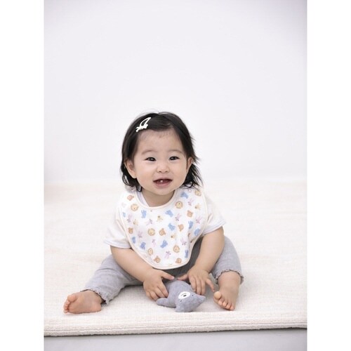 スタイ スマイリーアニマル 日本製 ガーゼ 女の子