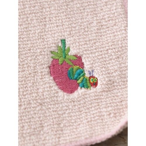 ミニタオル はらぺこあおむし 無撚糸 ライトピンク