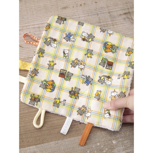 ベビー ハンカチ ニギニギハンカチ チェック