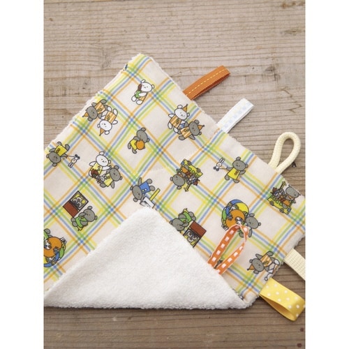 ベビー ハンカチ ニギニギハンカチ チェック