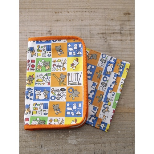 母子手帳ケース マルチポーチ ブロック