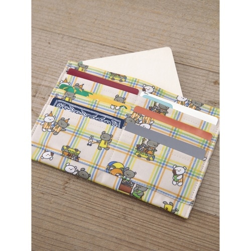 母子手帳ケース マルチポーチ チェック