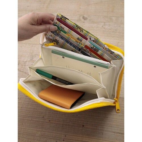 母子手帳ケース マルチポーチ チェック