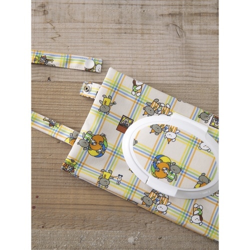 マザーポーチ ウェットティッシュポーチ チェック