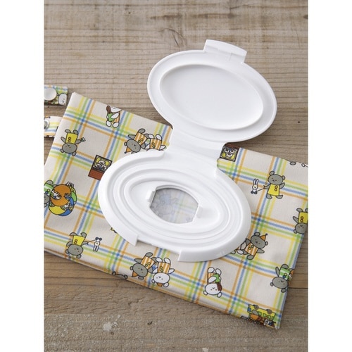 マザーポーチ ウェットティッシュポーチ チェック