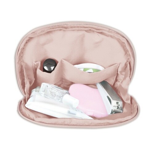 ポーチ ほっこりモコモカ ラウンドポーチ クリーム