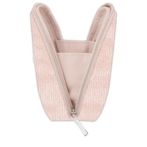 ポーチ ほっこりモコモカ ラウンドポーチ クリーム