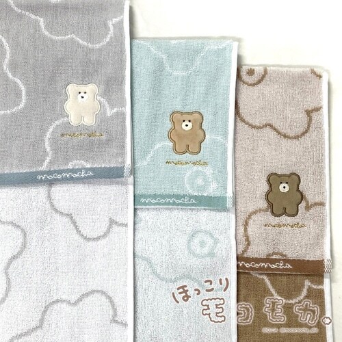 フェイスタオル モコモカ 34×82cm クリーム