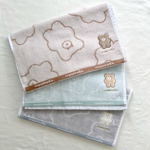 フェイスタオル モコモカ 34×82cm クリーム