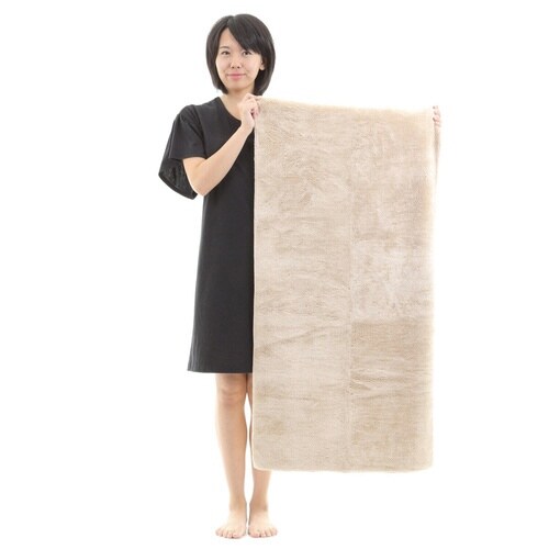 タオル バスタオル 60×120cm ベージュ