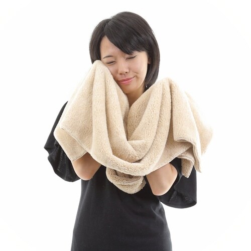 タオル バスタオル 60×120cm ベージュ