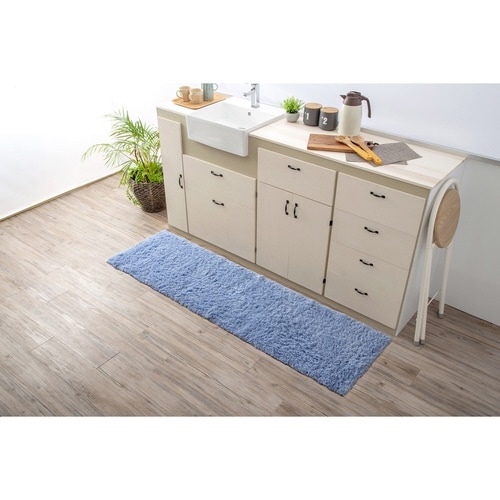 キッチンマット 50×120cm ブルー