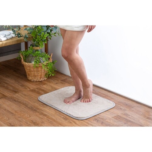 バスマット タオルバスマット ライトブラウン