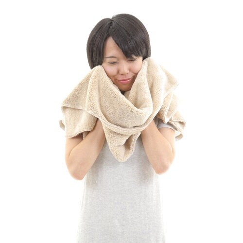 タオル ヘアタオル 40×100cm ベージュ
